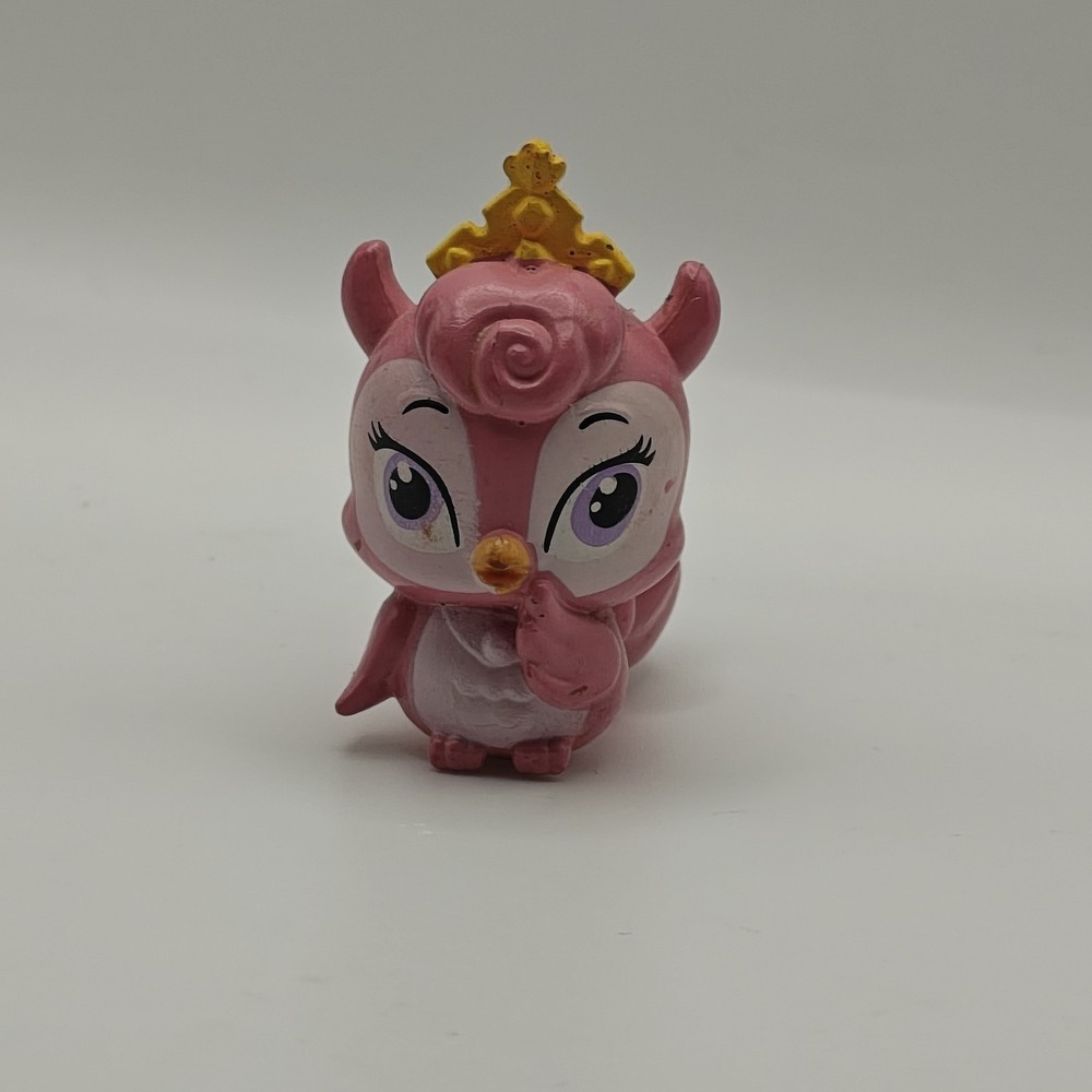 Disney Palace Pets Aurora Pink Owl Fern Pet PVC Loose Rare Disney Princess Toy